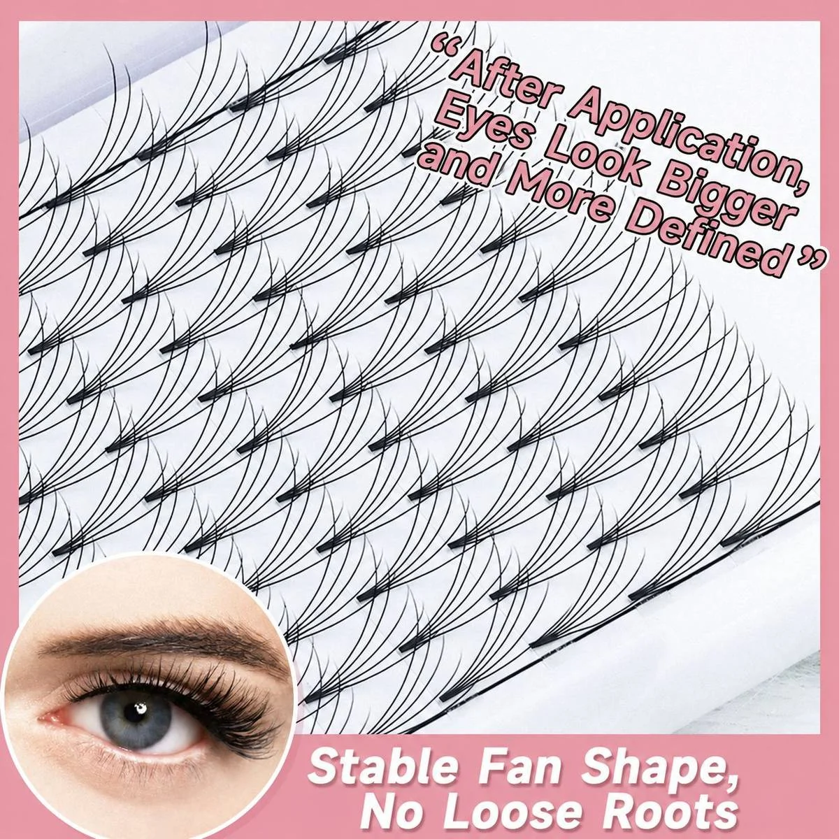 Short Stem Premade Fans 5D