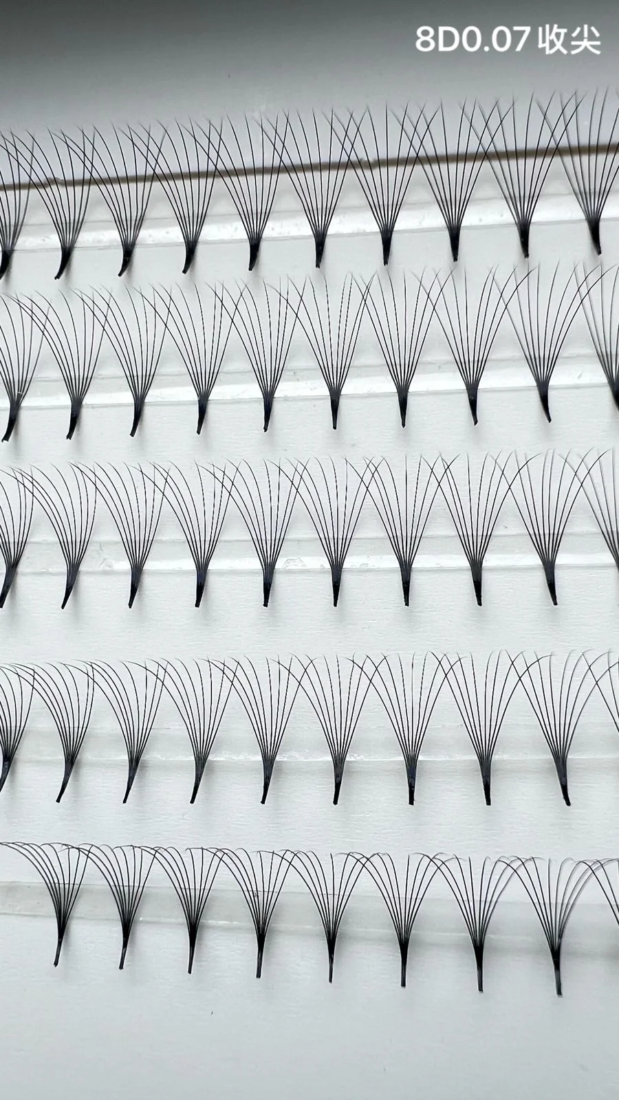 Jinyanhua Pointed Premade Fans 8D